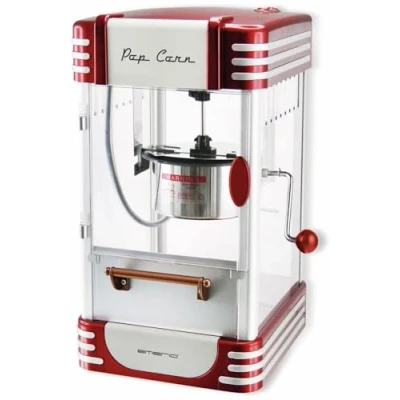 Abbildung von Emerio Popcornmaschine POM 120650, antihaftbeschichteter Behälter auch für süßes oder salziges Popcorn geeignet, 360 Watt, groß