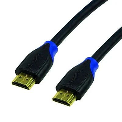 Abbildung von LogiLink CH0067 HDMI Anschlusskabel, Standard: High Speed mit Ethernet für Auflösungen bis 4096 x 2160, Ultra HD und 3D Schwarz, 15m