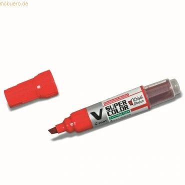 Abbildung von 10 x Pilot Multimarker V Super Colour 2,2 5,2 Keilspitze rot
