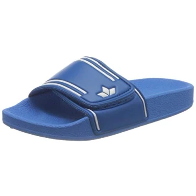 Abbildung von LICO Coast V Pantolette flach für Kinder, Größe: 33, Blau weiss Schuhe