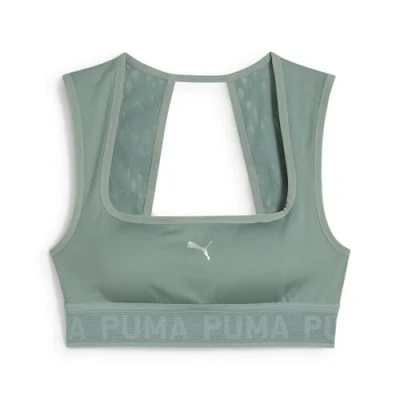 Abbildung von Puma MOVE BRA Sportbh mit mittlerer Stützkraft, Damen, Größe: Small, Green moon