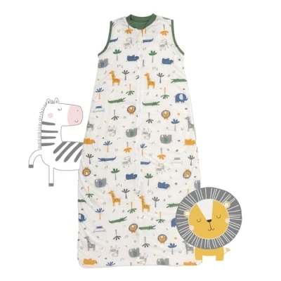 Abbildung von schlummersack Schlafsack Baby Sommer 90 cm dünn Dschungel Babyschlafsack Frühjahr 1.0 Tog 1 Baumwolle