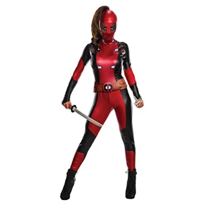 Abbildung von Rubie&#039;s Offizielles Disney Kostüm Deadpool, Marvel Reihe Secret Wishes, für Damen, Größe M/EU 40 42 Halloween