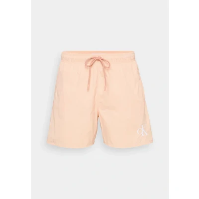 Abbildung von Calvin Klein Swimwear Medium Drawstring Fashion Badeshorts, Herren, Größe: Large, Light cantaloupe