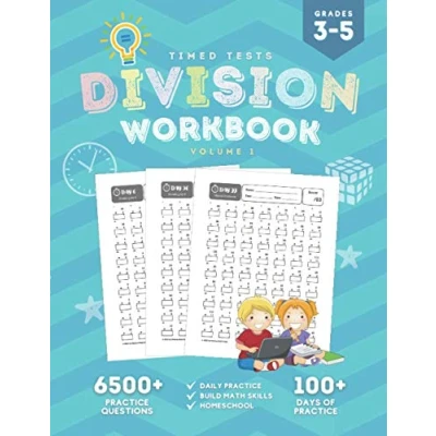 Abbildung von Timed Tests Division Workbook: Facts Math Workbook for 3rd 4th 5th Grades with Over 100 Days of and Speed Drills Big Book ... Practice Problems Digits 0 12 (Volume 1)