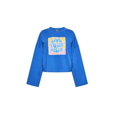 Abbildung von myMo Cobranded WITH Ebeeza Sweatshirt, Damen, Größe: 34, Kobaltblau
