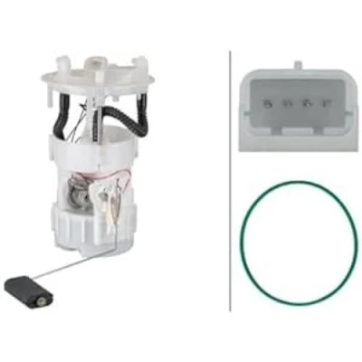 Abbildung von HELLA 8TF 358 106 801 Kraftstoff Fördereinheit mit Dichtung, Tankgeber elektrisch RENAULT: SCENIC 2, MEGANE 2 Stufenheck, Coupe Cabriolet