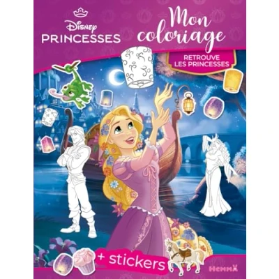 Abbildung von Disney princesses Mon coloriage Retrouve les + stickers