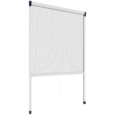 Abbildung von Insektenschutz Rollo Fenster 130x160cm Weiß