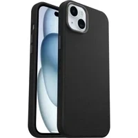 Abbildung von OtterBox Symmetry Series Cactus Leather MagSafe Hülle für iPhone 15 Plus, stoßfest, sturzsicher, dünne Schutzhülle, 3x mehr Stürze als nach Militärstandard, Schwarz