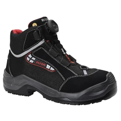 Abbildung von Elten Herren sikkerhedssko S3, mænd, sporty, letvægt, sort, plastik hætte, Boa hurtig luknin Sicherheitsstiefel Sander ESD S3 Gr e 46, Schwarz, 46 EU