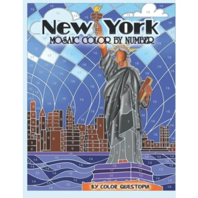 Abbildung von New York Mosaic Color By Number: Coloring Book for Adults (Adult Number, Band 5)