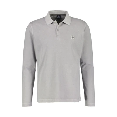 Abbildung von LERROS Langarm Poloshirt mit Logo Stickerei