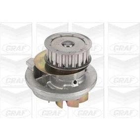 Abbildung von GRAF PA325 Wasserpumpe 21 mit Dichtring mechanisch Stahlblech 62,3 für Zahnriementrieb OPEL: Astra F CC, Calibra A, Vectra A Limousine