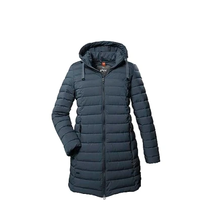 Abbildung von STOY Damen Steppparka/Parka mit abzippbarer Kapuze Große Größen STW 5 WMN QLTD PRK, sturmblau, 48, 39790 000