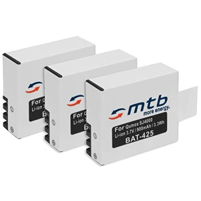 Abbildung von 3X Akku für Qumox SJ5000(+), SJ5000X, SJ4000(+)… / SJCam M10(+), X1000 … DBPower EX4000 s. Liste