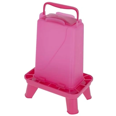 Abbildung von Kerbl Futterautomat 3,5 L für Geflügel rechteckig Kunststoff Pink (Gewicht 0,22 kg, Kunststoff) 70190
