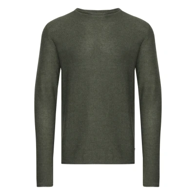 Abbildung von Solid Sdjarah Strickpullover, Herren, Größe: Large, Black forest melange