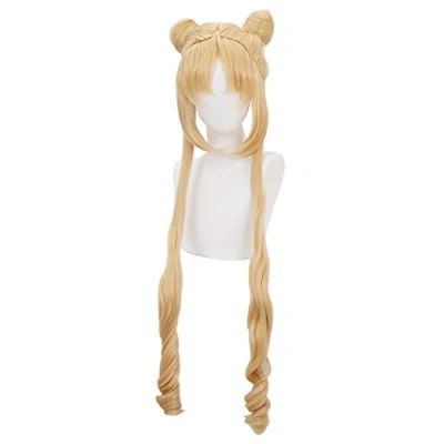 Abbildung von HIROAKIYA Sailor Moon Usagi Tsukino Wig, Pretty Guardian Princess Serenity Cosplay Wig with Cap