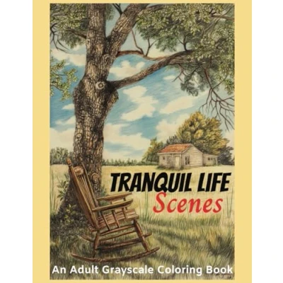 Abbildung von Tranquil Life Scenes An adult grayscale coloring book to relieve anxiety and depression: Stress Relief from Calm of Rural Life, Rustic Places, ... Activities (Relaxing Country Scenes, Band 4)