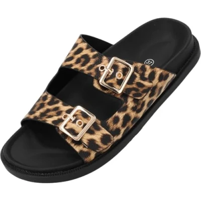 Abbildung von Palado Sandalen Damen Gnojus by Sila Sahin elegante Pantoletten bequeme Hausschuhe modische Sommerschuhe Leo UK4,5 EU37