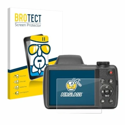 Abbildung von BROTECT Schutzglas für Kodak Pixpro AZ528 Schutzfolie Panzer Folie Glas [Extrem Kratzfest 9H, Anti Fingerprint, Ultra Transparent]