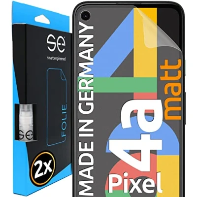 Abbildung von smart engineered Entspiegelte Schutzfolie kompatibel mit Google Pixel 4a, selbstheilende Schutzglasfolie, HD Displayschutzfolie, Anti Kratzen, Bläschen, Alter. Schutzglas se®