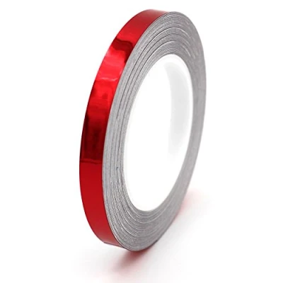 Abbildung von 10 Meter Chrom Zierstreifen Auto Motorrad von Finest Folia GmbH (Chrom Rot)