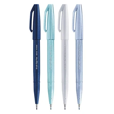 Abbildung von Pentel SES15C Pinselstift Set 2 tlg, „Winter“