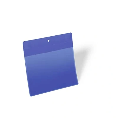 Abbildung von Durable Kennzeichnungstasche plus (A5 quer) Packung à 10 Stück, blau, 174607