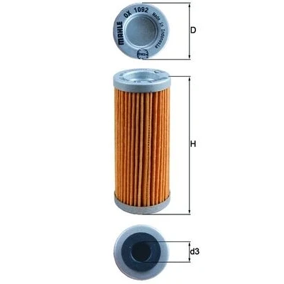Abbildung von MAHLE ORIGINAL OX 1092 Ölfilter Filtereinsatz