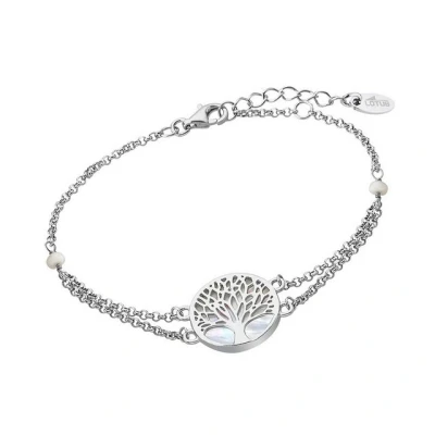 Abbildung von Lotus Silver TREE OF LIFE Armband, Damen, Größe: 16, Perlmutt/ silber