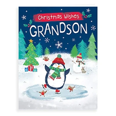 Abbildung von Piccadilly Greetings Weihnachtskarte für Enkelsohn, 20,3 x 15,2 cm