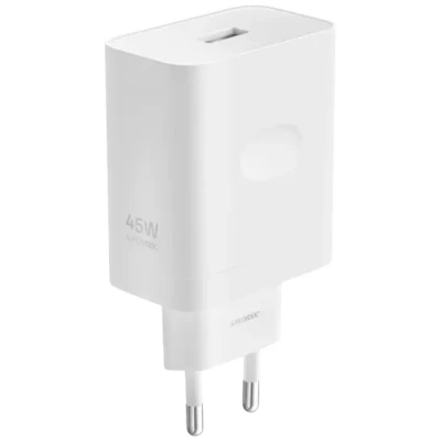 Abbildung von OPPO Supervooc Ladegerät, 45 W, USB, Schnellladung, Original Ladegerät OPPO, Kabel nicht im Lieferumfang enthalten, Weiß