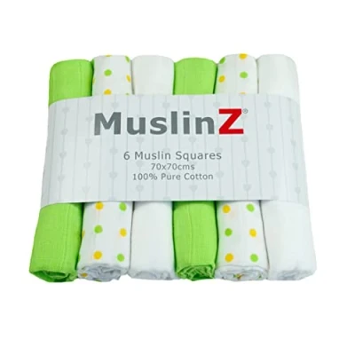 Abbildung von Muslinz Unisex Mix Baby Musselin Quadrate Mullwindel
