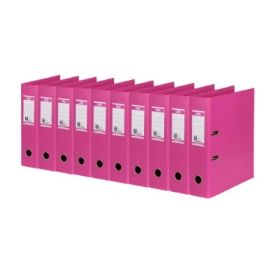Abbildung von Elba Ordner A4, Strong Line, 8 cm breit, Kunststoff innen und außen, pink, 10 Stück