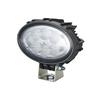 Abbildung von HELLA LED Arbeitsscheinwerfer Oval 100 Compact 12V / 24V 1850lm geschraubt/Anbau schwenkbarer Montagebügel Nahfeldausleuchtung Stecker: DEUTSCH Stecker 1GA 996 761 101
