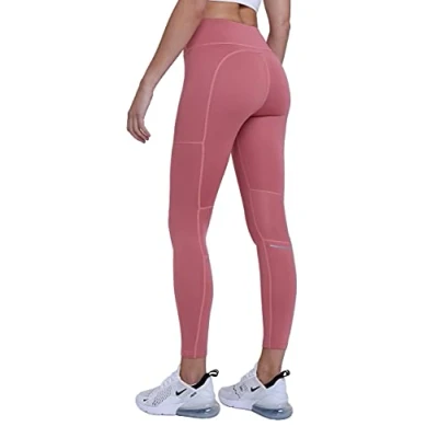 Abbildung von TCA SuperThermo Performance Leggings für Damen, High Waist, Blickdicht Sportleggings mit Handytasche, Laufhose Yoga &amp; Fitness Dunkelpink, S
