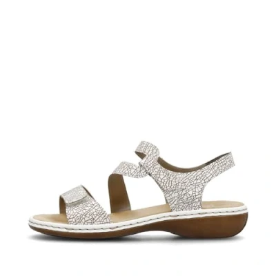 Abbildung von Rieker Riemensandalette, Damen, Größe: 37, Blanc Schuhe