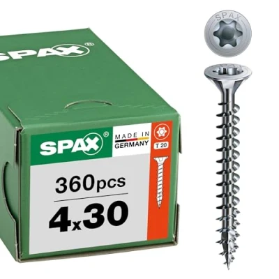 Abbildung von SPAX Universalschraube, 4,0 x 30 mm, 360 Stück, Vollgewinde, Senkkopf, T STAR plus T20, 4CUT, WIROX 8000000287398