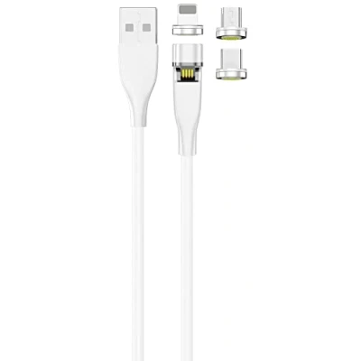 Abbildung von 2GO 3 in 1 USB Ladekabel mit magnetischen Steckern