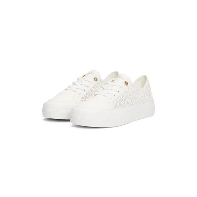 Abbildung von Tommy Hilfiger VULC Sneaker low, Damen, Größe: 36, Ecru Schuhe