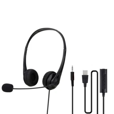 Abbildung von Trisoye USB Headset Mit Mikrofon, LautstäRkeregelung, Für Online Konferenzen, Kurse, Spiele Computer