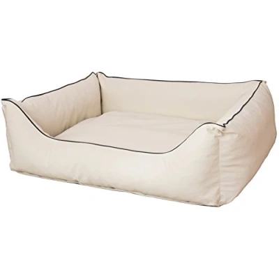 Abbildung von CopcoPet Rocco Hundebett Hundesofa Wendebett Kunstleder L/XL 100x80cm Beige