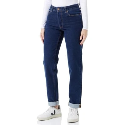 Abbildung von JACK&amp;JONES Damen JXSEOUL Straight MW RC3001 RCY NOOS Jeanshose, Dark Blue Denim, 24W / 30L