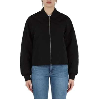 Abbildung von Calvin Klein Jeans Quilted Jacket Bomberjacke, Damen, Größe: Medium, Black