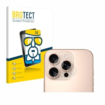 Abbildung von BROTECT Schutzglas für Apple iPhone 16 Pro (NUR Kameraschutz) Schutzfolie Panzer Folie Glas [Extrem Kratzfest 9H, Anti Fingerprint,