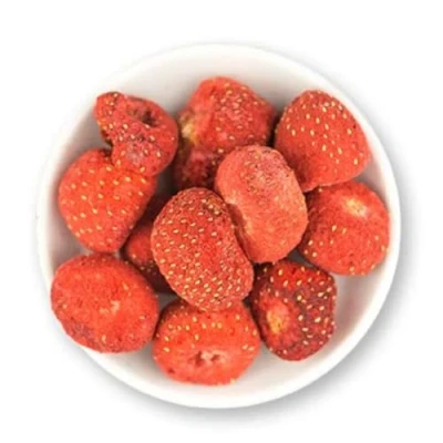 Abbildung von 1001 Frucht gefriergetrocknete Erdbeeren 100 g I Trockenfrüchte für Müslimischung getrocknete mit hohem Vitamin C Gehalt ganze Früchte Made in Germany
