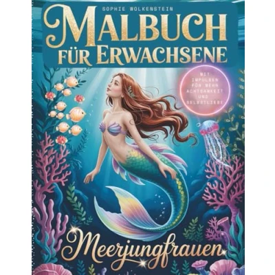 Abbildung von Malen für das Herz: Meerjungfrauen: Malbuch Erwachsene mit Impulsen mehr Achtsamkeit und Selbstliebe