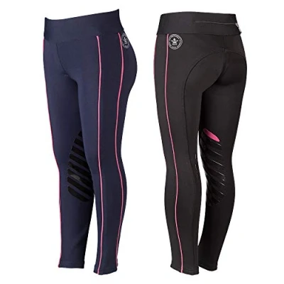 Abbildung von Pfiff 102846 Reitleggings Larissa, Grip Kniebesatz, Dunkelblau, 152